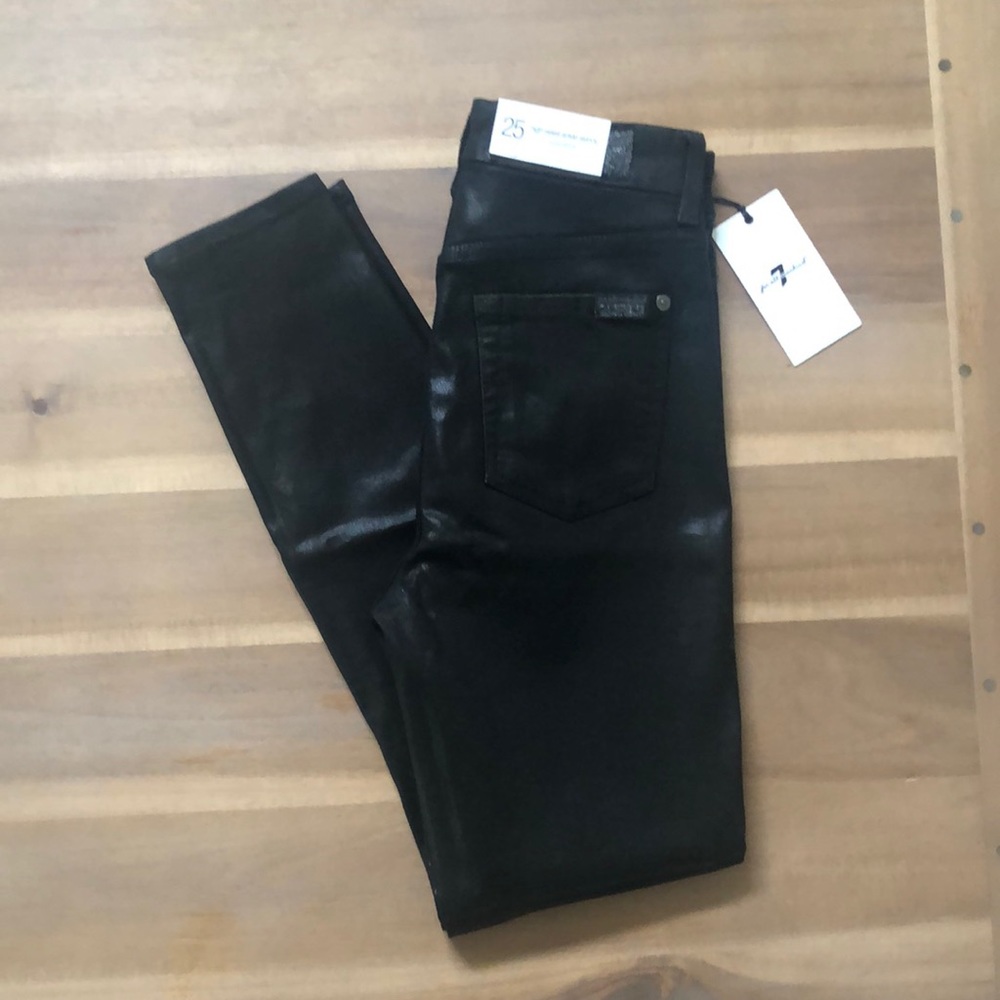 7 for all mankind the high waist ankle super skinny SZ 25